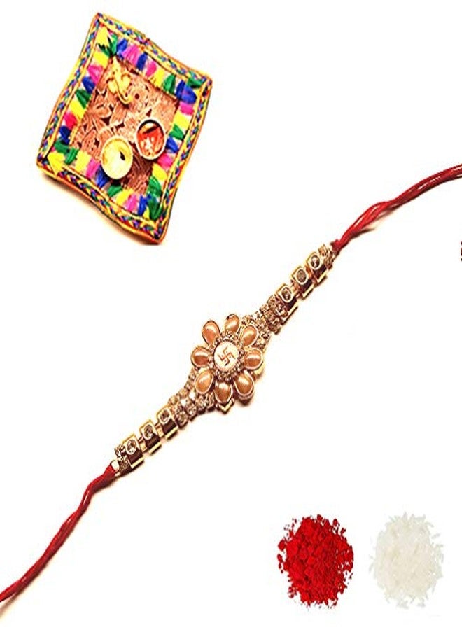KARTMEN Shree | Rakshabandan | Rakhi for brother | Scented Rakhi | Beautifull Rakhi for Raksha bandhan Design-8 (pack of 5)