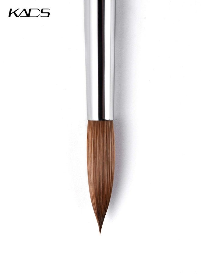 KADS 100% Kolinsky Sable Acrylic Nail Art Brush Red Wood Pen Nail Brush Size 12# 14# 16# 18# 20# Nail Art Manicure Tool Set (size16) - Image 3