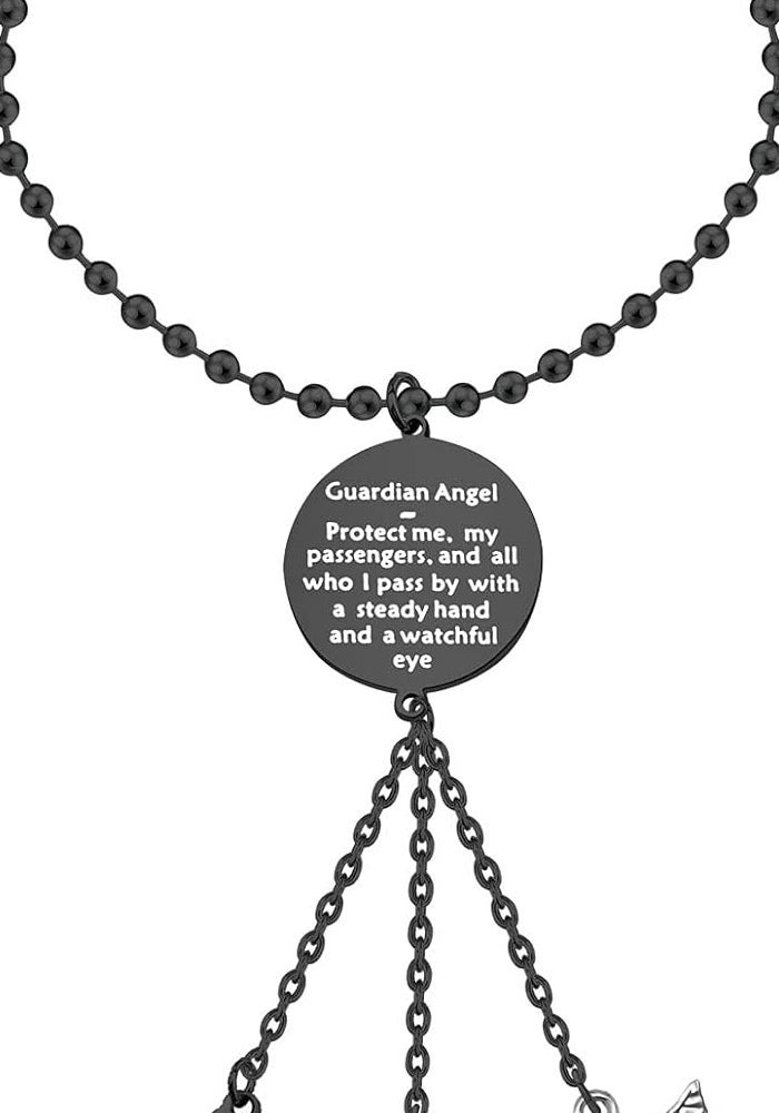 FEELMEM Guardian Angel Prayer Car Charm - Protect Me and My Passengers Rearview Mirror Pendant - Image 1