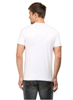 RSO Outfits White Men's Half Sleeve Round Neck Cotton Tshirt  - Image 2