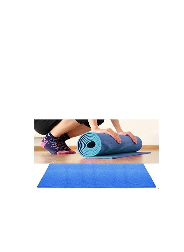SportQ Yoga Mat With Holder Strap And Bag - Blue  - Image 2