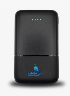 GRABIT Power Bank 10000mAh 20W PD & 18W QC Fast Charging power up quickly with 20W PD & 18W QC, supporting iPhone, Samsung, Xiaomi, OnePlus, Huawei, Google Pixel, Honor and more. Features dual USB-A, Type-C input/output, 4 power level indicators, and a compact, textured design (182.4g) for easy portability. Stay charged anywhere!  - Image 2
