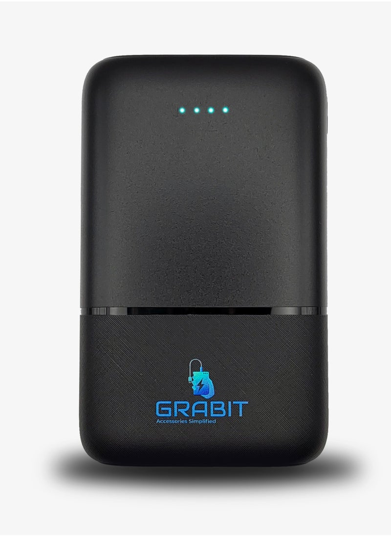 10000mAh Power Bank – 20W PD & 18W QC Fast Charging, Dual USB, Type-C, Compact Design