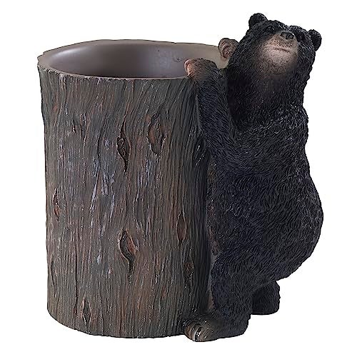 Avanti Linens - Tumbler, Countertop Organizer, Animal Inspired Home Decor (Black Bear Lodge Collection) - Image 1