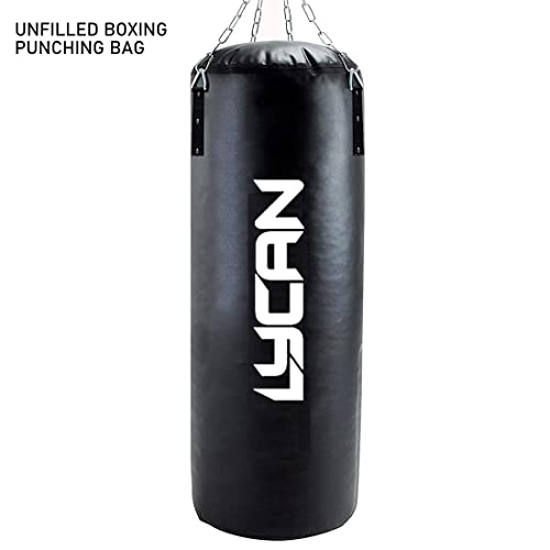 Lycan UNFILLED Premium SRF Punching Bag with Chain Black # 2 Feet - Image 2