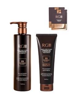 COSMOCOS RGIII RG3 PREMIUM SHAMPOO AND TREATMENT SET 2X RED GINSENG HAIR LOSS PREVENTION 
