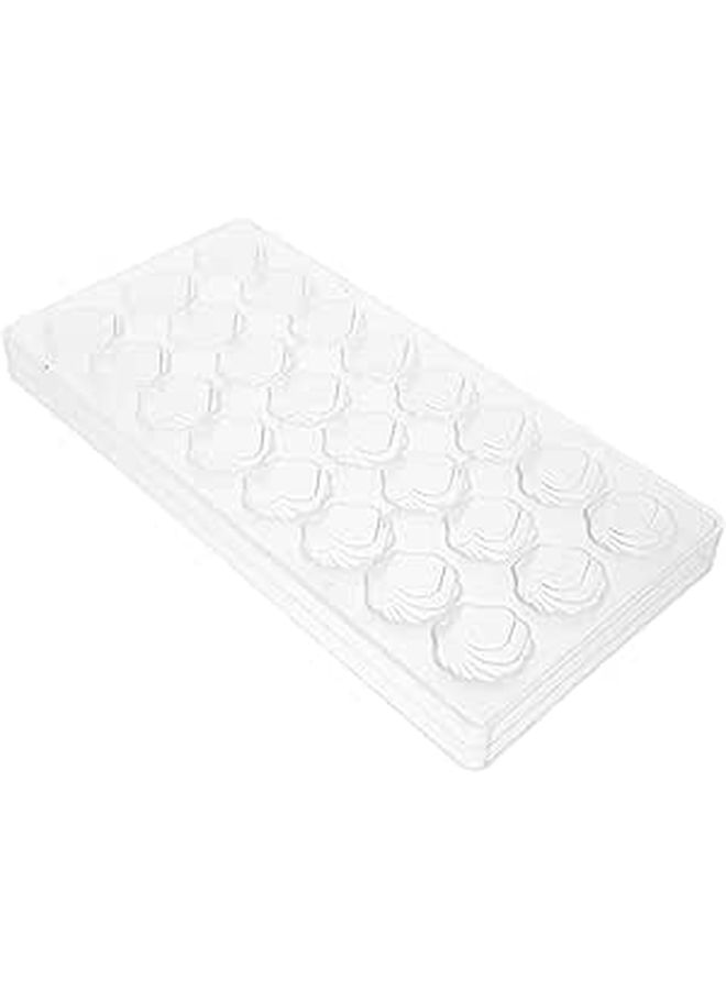 Zerodeko 24 Cavity Shell Shape Chocolate Mold Plastic Baking Candy Making Kit - Image 1