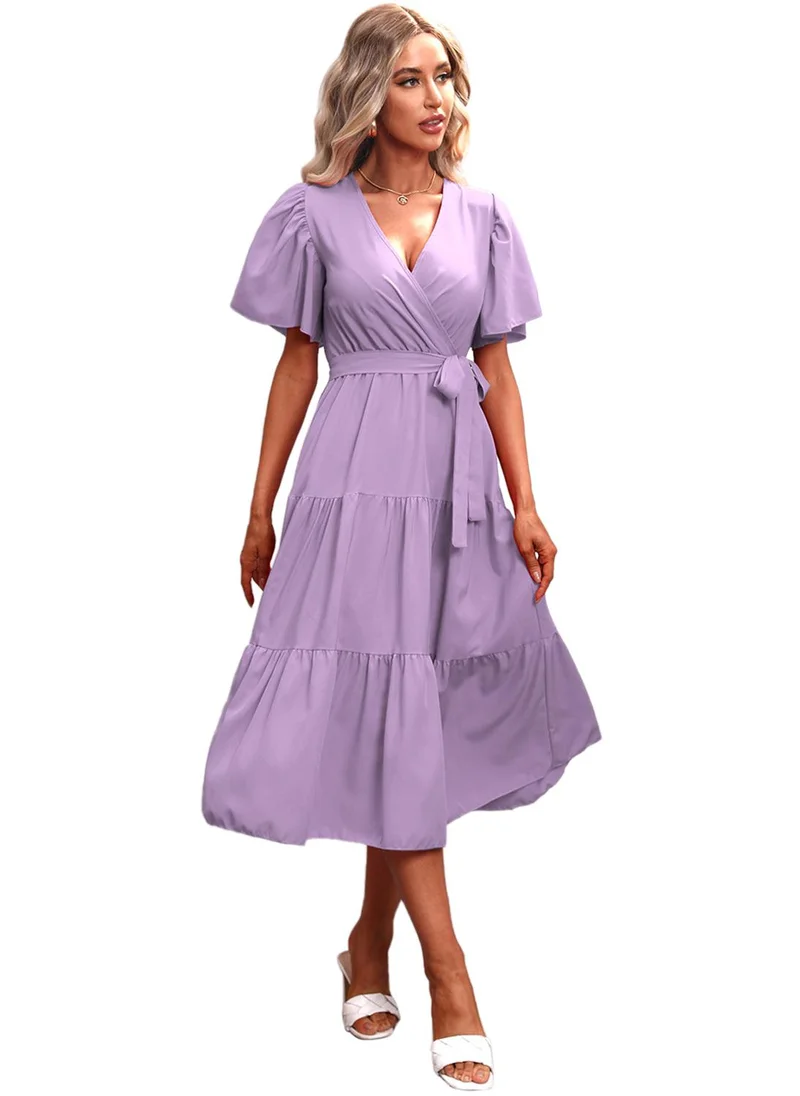 YUNIQEE Tiered Midi Dress
