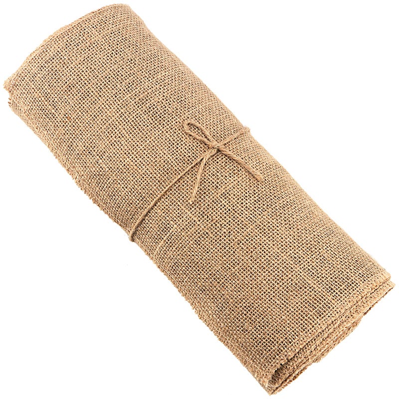 PINGEUI Hessian Jute Roll 10m x 30cm Jute Fabric Roll Hessian Table Cloth Hessian Fabric Roll for Craft Wedding Party Hessian Table Runner Rustic Decoration