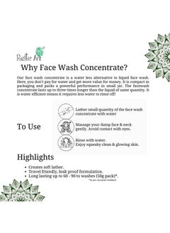 Rustic Art Organic Juniper Berry Face Wash Concentrate | Dry Skin, Dry Acne & Sensitve Skin | Grapeseed & Orange Peel Oil | 125G  - Image 3