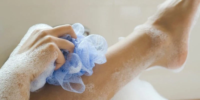 Elecsera Bath Shower Loofah Sponge Pouf Body Scrubber Exfoliator Bathing Round Loofah for Men and Women Ultra Soft Round Bath Sponge LoofahScrub Pack of 6 - Image 5