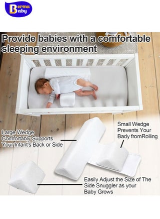 Berma Baby Wedge Pillow for Newborns Adjustable 45-Degree Provides