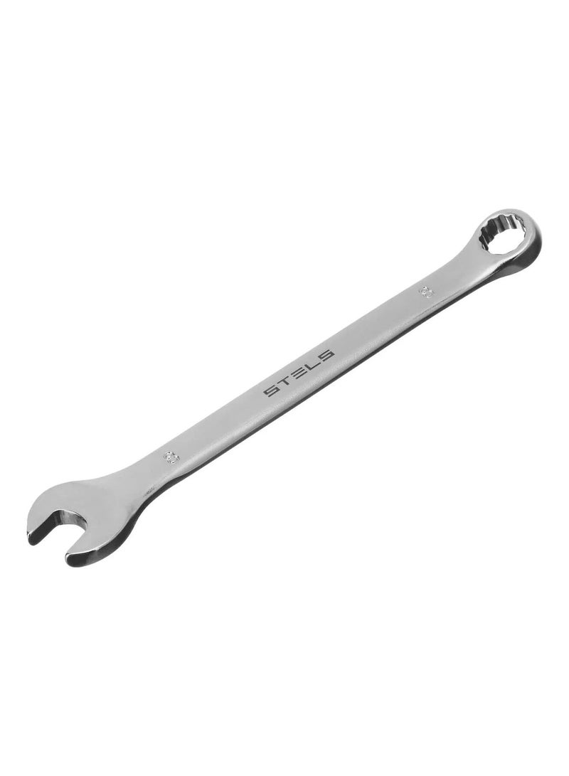 STELS Matt Chrome Combination Wrench, CRV (8mm) - Image 1