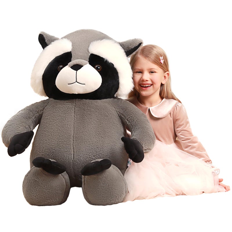 IKASA Giant Racoon Stuffed Animal Raccoon Plush Toy315 Big Large Jumbo Soft ToysCute Huge Size Fat Fluffy Plushy PlushieGifts for Kids - Image 3