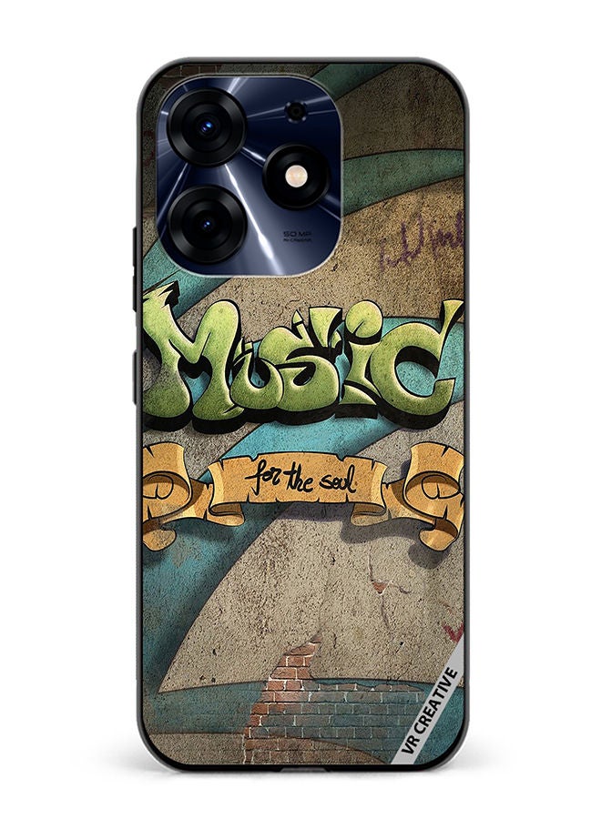 VR CREATIVE Protective Case Cover For Tecno Spark 10 Pro Music For The Soul Design Multicolour - Image 1
