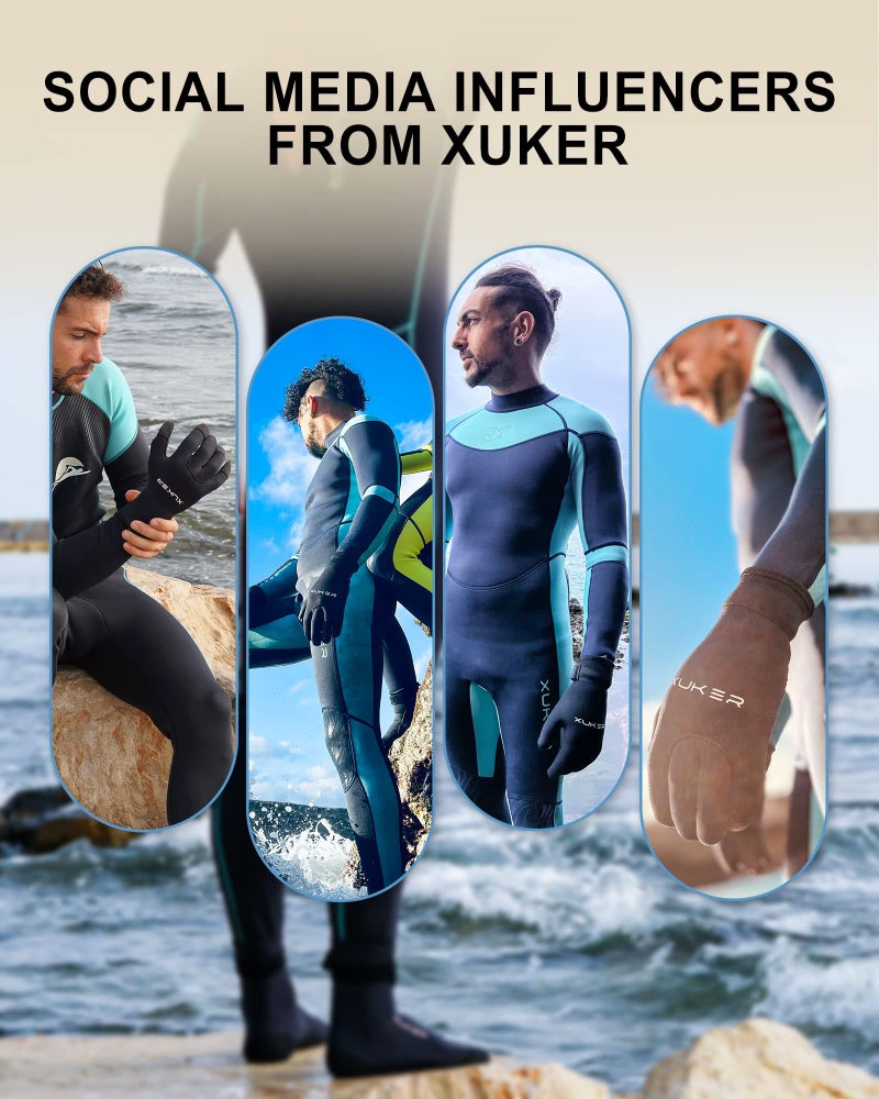 XUKER جوارب Xuker من النيوبرين المائية 3 مم مقاومة للرمال للكرة الطائرة للشاطئ جوارب للغوص للرياضات المائية الخارجية - Image 5