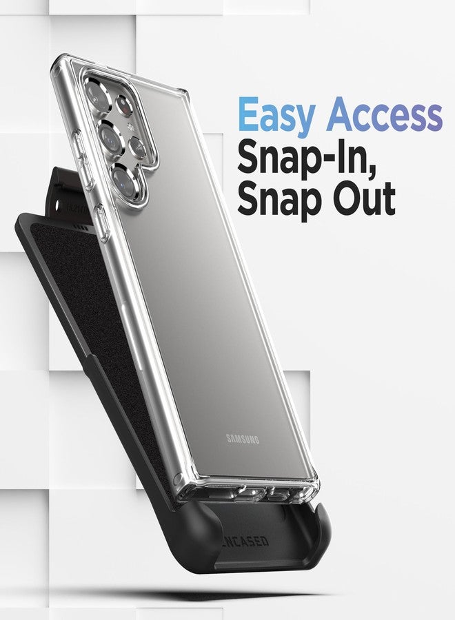 Encased Holster for Samsung Galaxy S24 Ultra Case with Belt Clip (Clear) (S24 Ultra) - Image 5