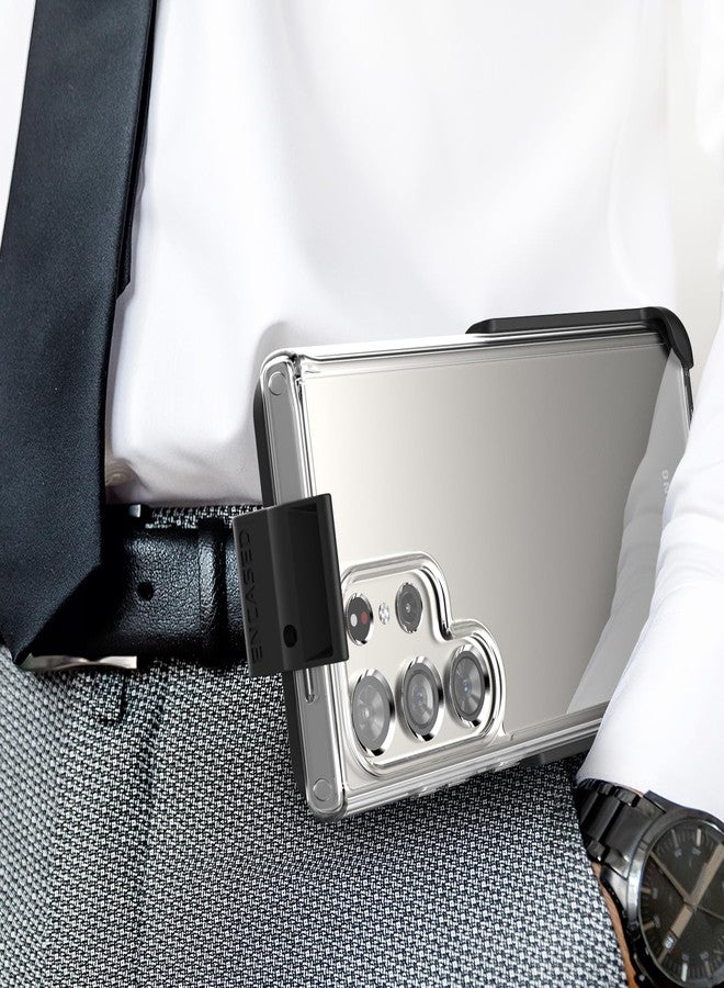 Encased Holster for Samsung Galaxy S24 Ultra Case with Belt Clip (Clear) (S24 Ultra) - Image 2