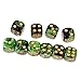 Yiotfandoll 10PCS Polyhedral D6 Dice 16mm Acrylic Dice Game Dice for RPG MTG DND Green Black - Image 4