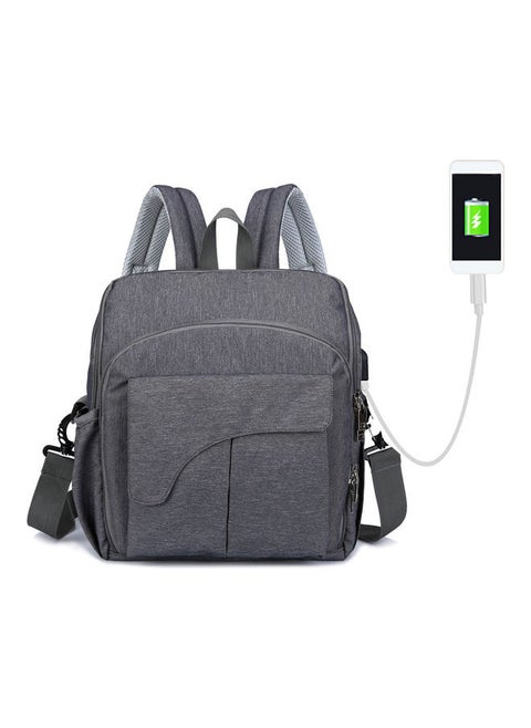 Multi-Functional Diaper Bag & High Chair Strap Travel Backpack With Stroller and USB Charging Port