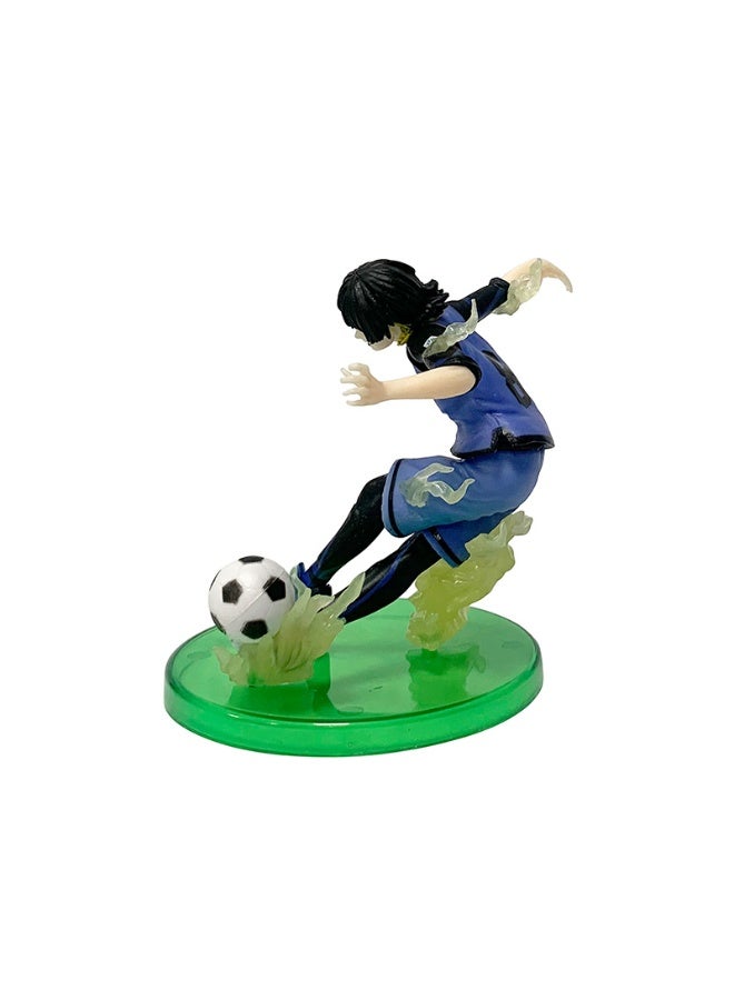 HALAMODO Blue Lock Bachira Meguru Kicking Football Figure Model, Decoration & Gift 11.5 cm - Image 2