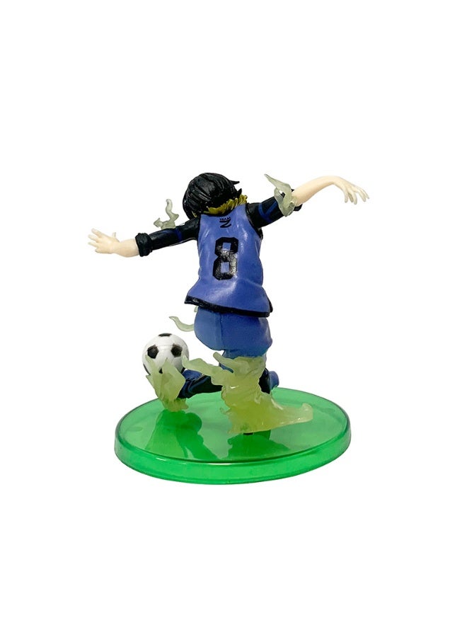 HALAMODO Blue Lock Bachira Meguru Kicking Football Figure Model, Decoration & Gift 11.5 cm - Image 5