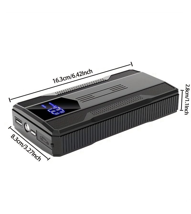 Red Car Jump Starter Power Bank 1000A Peak Portable Emergency Power Supply for Journey - Image 2