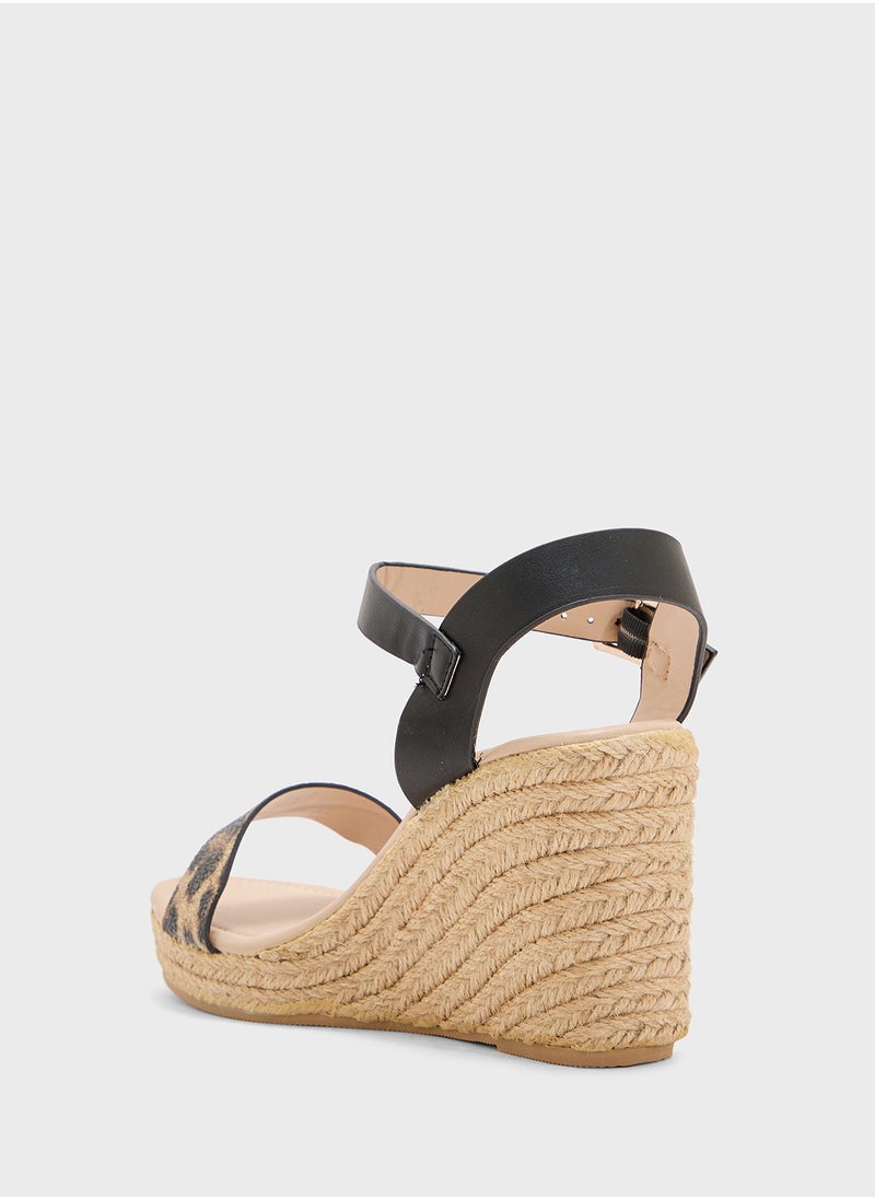 ELLA Summer Wedge Sandal With Ankle Strap  - Image 3