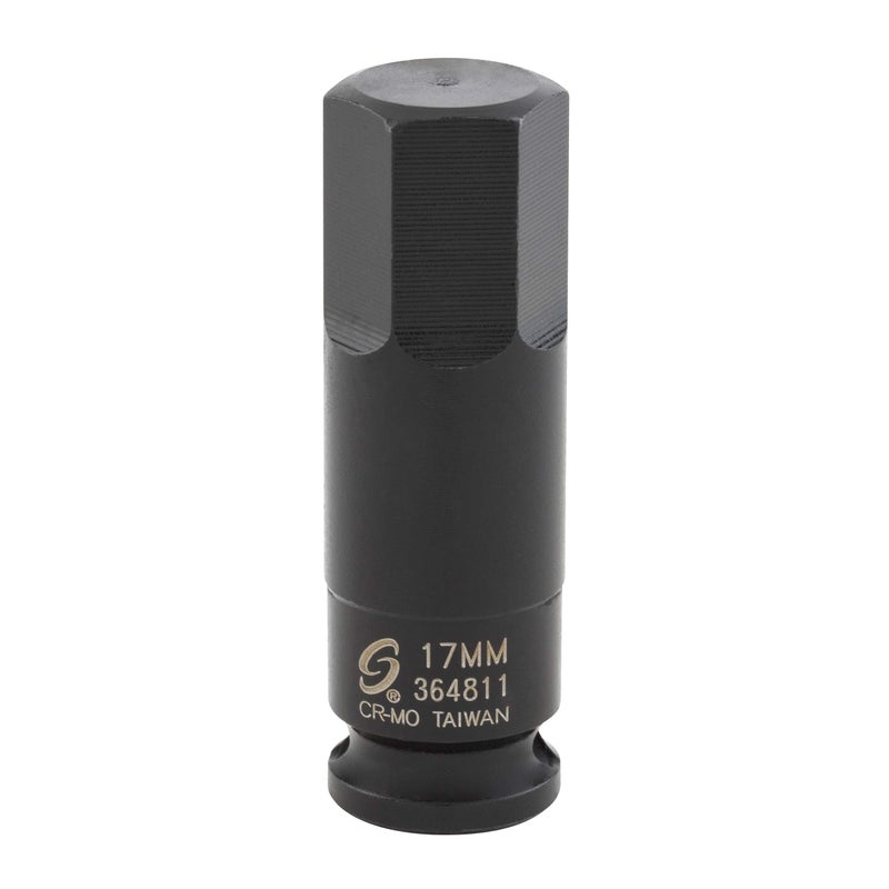 Sunex Tools Sunex 364811 3/8-Inch Drive 17-mm Hex Impact Socket - Image 1