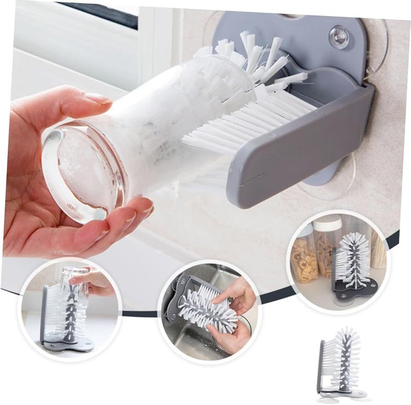 Detachable Cup Brush For Easy Cleaning Glass And Tea Cup Storage Saving - Image 5