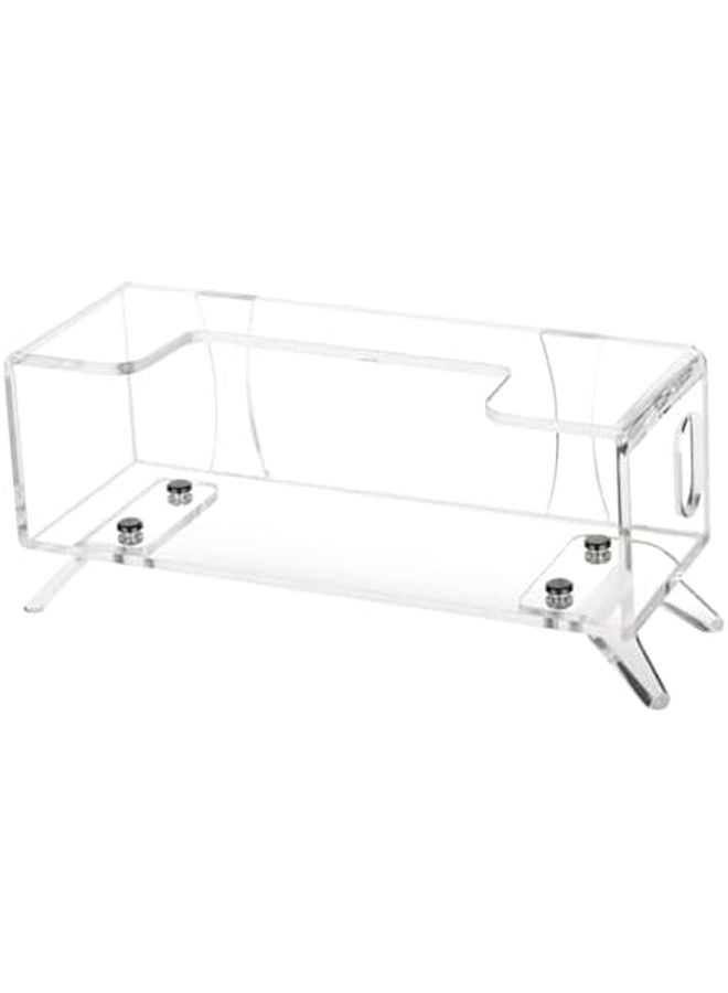 Transparent Acrylic Desktop Speaker Stand with Silicone Pad for Improved Stability - Image 5