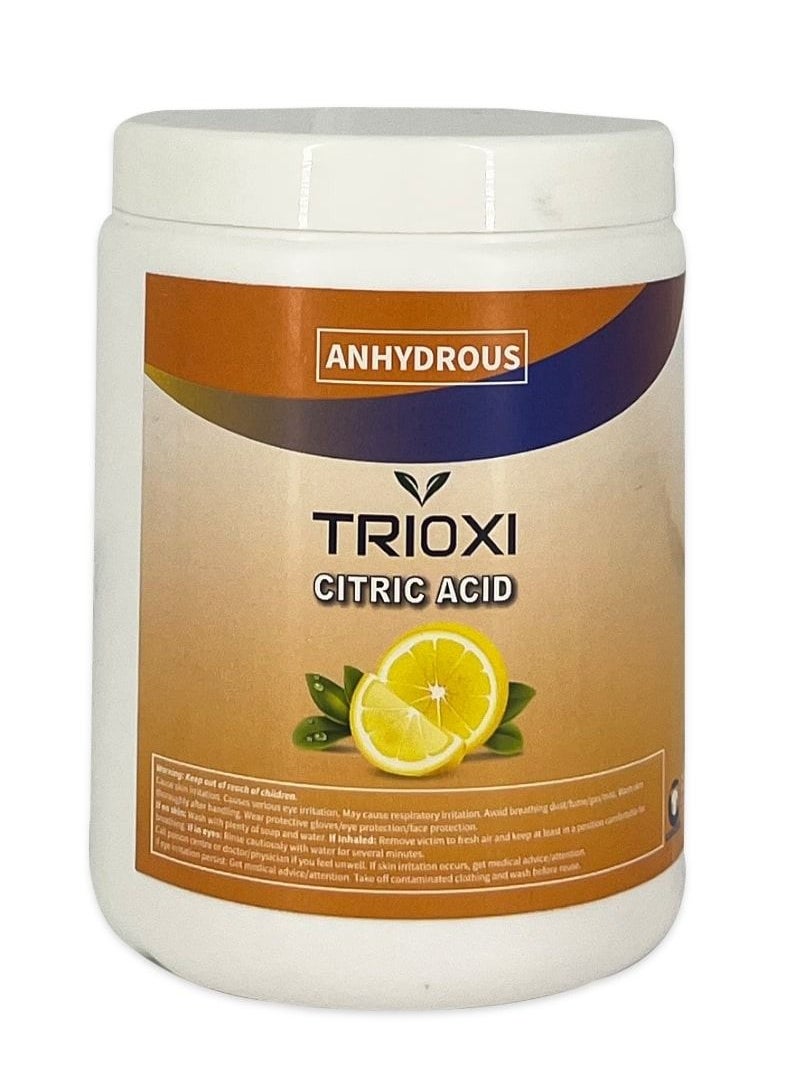 TRIOXI - Citric Acid Anhydrous for Cleaning Bath Bomb and Soap Making 1KG - Image 1