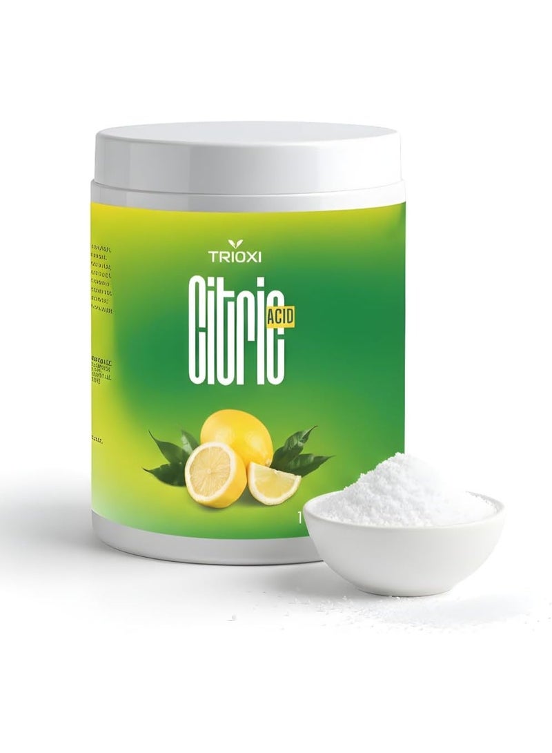 TRIOXI Citric Acid Anhydrous for Cleaning Bath Bomb and Soap Making 1KG - Image 1