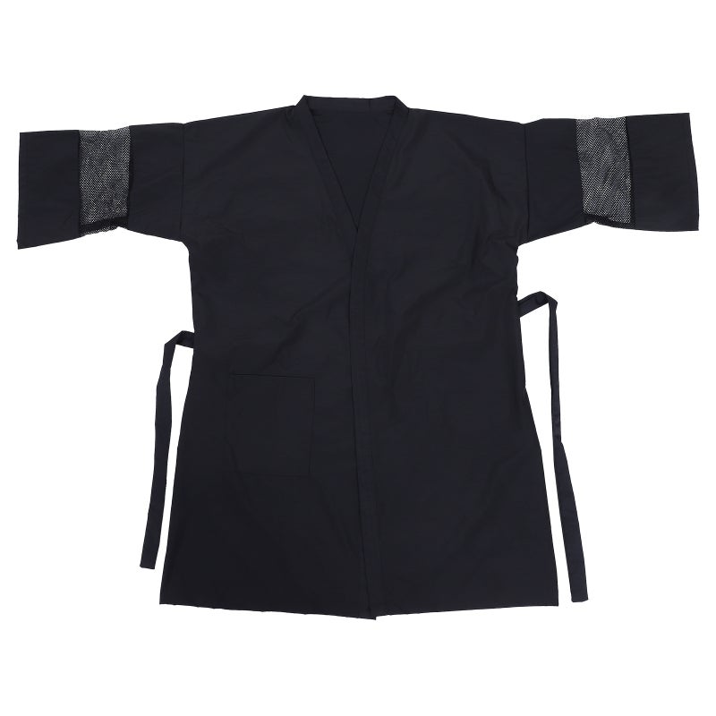 Hair Salon Smocks for Clients, Protective Long Sleeve Robe with Adjustable Tie Waist - Image 1