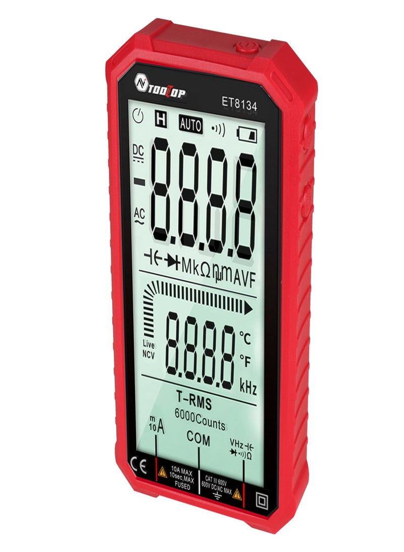 ET8134 Portable 4.7 Inch High Definition LCD Screen Multimeter Direct Current Voltage Current AC Voltage Current Measurement Capacitance Resistance Measuring Multifunction Multimeter Backlight Function - Image 2