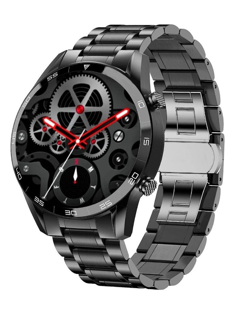 Zoom Plus Germany Bluetooth Calling Full Touch Screen IP67 Waterproof Multi-Function Heart Rate Monitor Smart Watch Black - Image 1