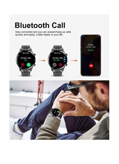 Zoom Plus Germany Bluetooth Calling Full Touch Screen IP67 Waterproof Multi-Function Heart Rate Monitor Smart Watch Black  - Image 2
