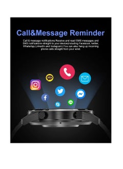 Zoom Plus Germany Bluetooth Calling Full Touch Screen IP67 Waterproof Multi-Function Heart Rate Monitor Smart Watch Black  - Image 4
