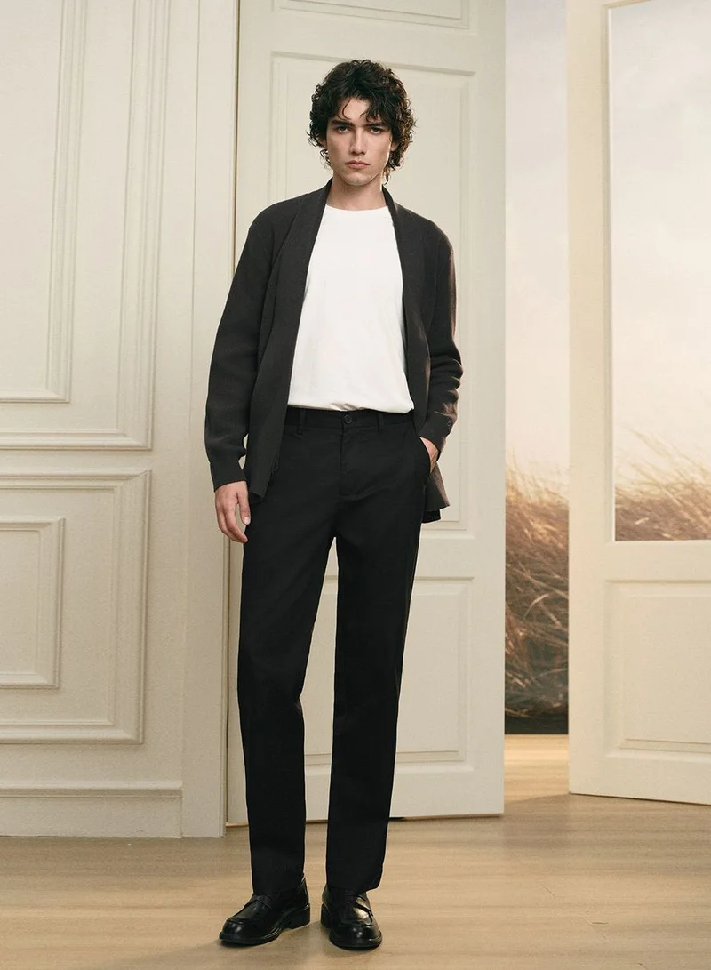 GIORDANO Men’s Regular Fit Tencel Cotton Pants