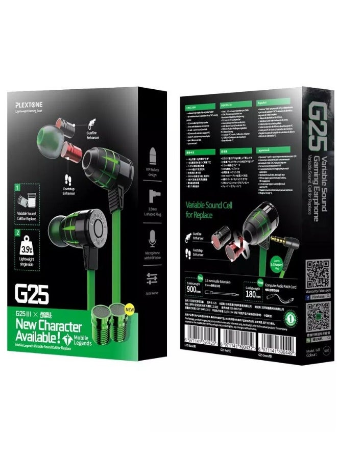 بليكستون سماعات أذن للألعاب سلكية بـ Plextone G25 مع مايكروفون، ومحول ألعاب، وصوت ستيريو بأساس عالي، وصوت عالي الدقة، تدعم جميع الأجهزة (أخضر) - Image 5