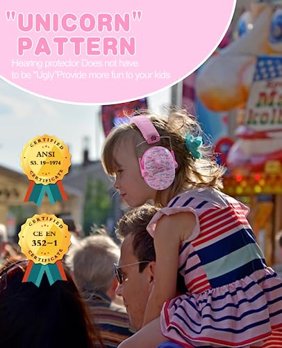 PROHEAR 032 Kids Ear Protection - Noise Cancelling Headphones Ear Muffs for Autism, Toddlers, Children - Pink - Image 5