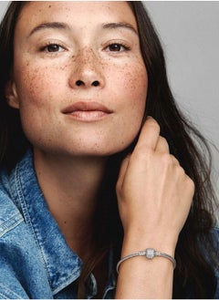 PANDORA Moments Sparkling Pavã© & Snake Chain Bracelet  - Image 5