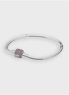 PANDORA Moments Sparkling Pavã© & Snake Chain Bracelet  - Image 4