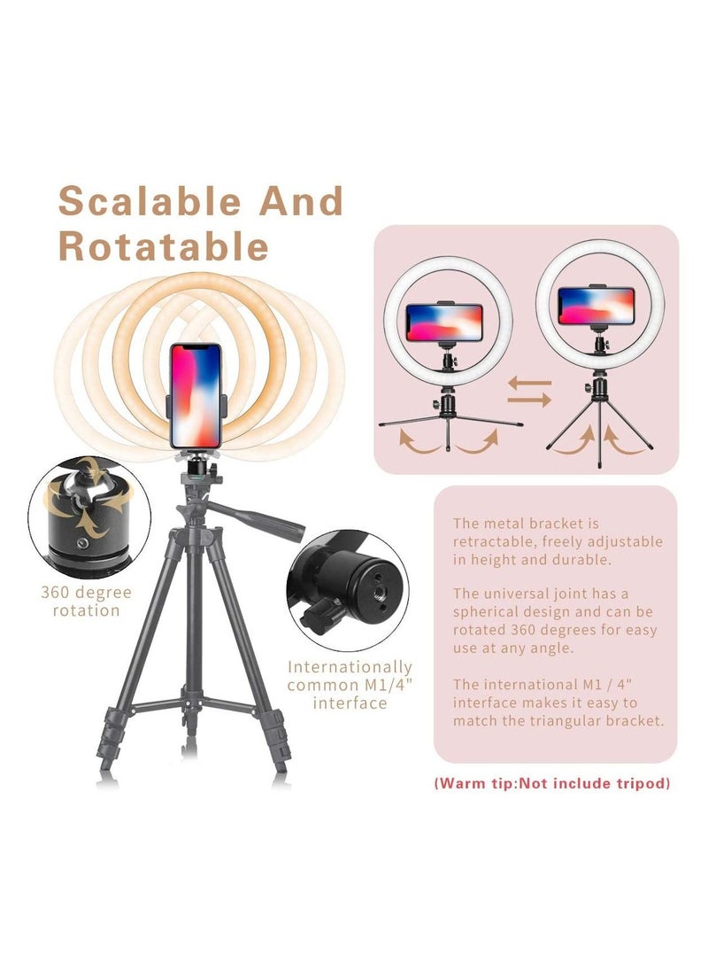 Cool Baby - COOLBABY LED Ring Light 10" with Tripod Stand & Phone Holder for Live Streaming & YouTube Video - Image 1