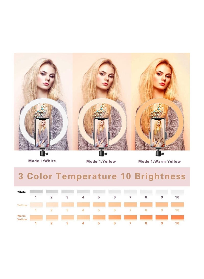Cool Baby - COOLBABY LED Ring Light 10" with Tripod Stand & Phone Holder for Live Streaming & YouTube Video - Image 1