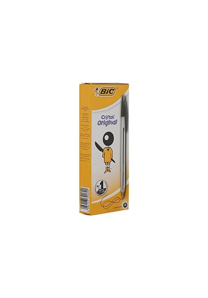 BIC Cristal Ballpoint Pen Pack of 10 - Black - Image 1