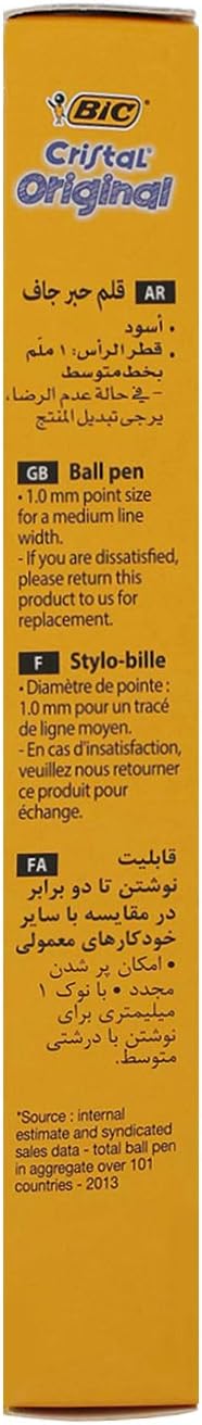 BIC Cristal Ballpoint Pen Pack of 10 - Black - Image 4