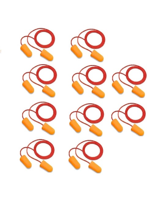 Ultra Soft Foam Comfortable Multi-Purpose Corded Earplugs for Sleeping, Snoring, Travel, Concerts, Studying, Loud Noise