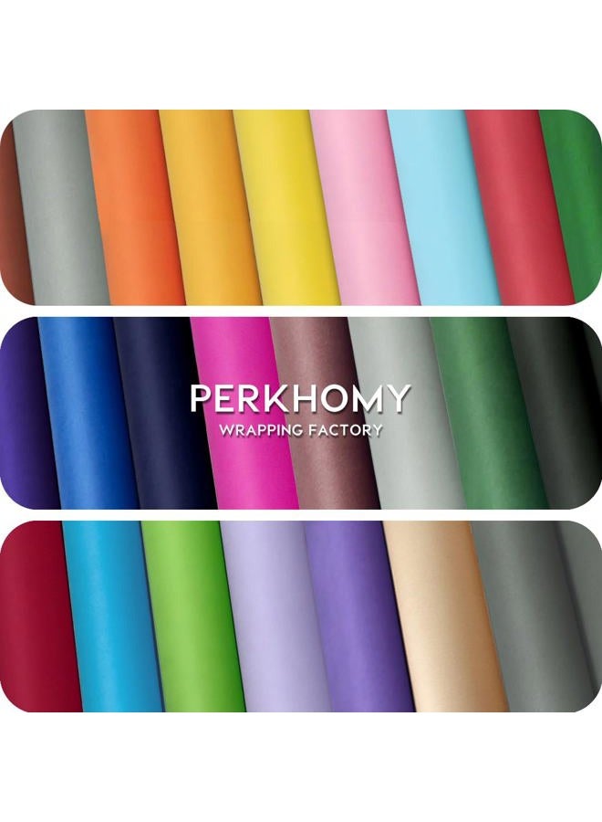 PH PERKHOMY PerkHomy 24" x 2,400" (200') White Kraft Paper Roll for Craft Bulletin Board Paper Art Table Covering Crafting Gift Wrapping Bouquet Packing Parcel 80GSM 55LB (White, 24" x 200') - Image 5