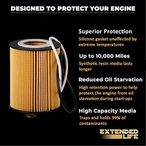 Premium Guard Extended Life Oil Filter up to 10k Miles PG99500EX | Fits 2019-2025 Porsche Cayenne, 2020-2025 Audi Q7, 2019-2025 Q8, 2018-2025 SQ5, 2018-2024 S5, 2020-2025 Porsche Macan - Image 4